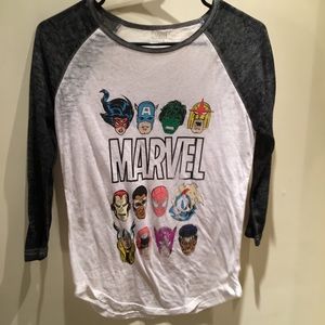 Marvel Superhero baseball tee